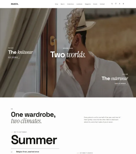 Thumbnail of the Diagonal demo homepage, dynamic.