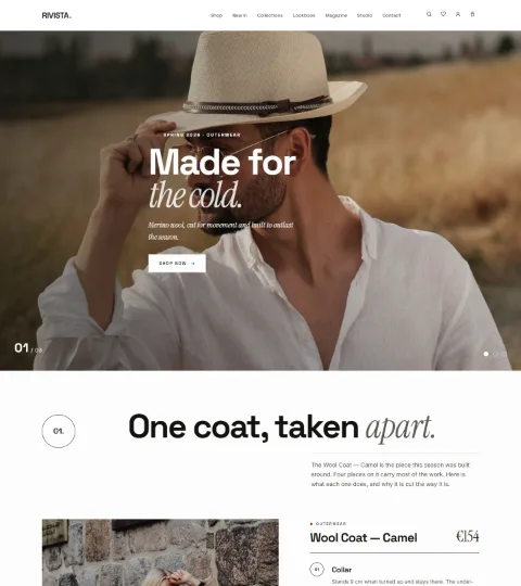 Thumbnail of the Reveal demo homepage, scroll.
