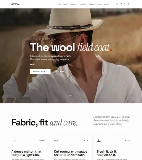 Thumbnail of the Spotlight demo homepage, focus.