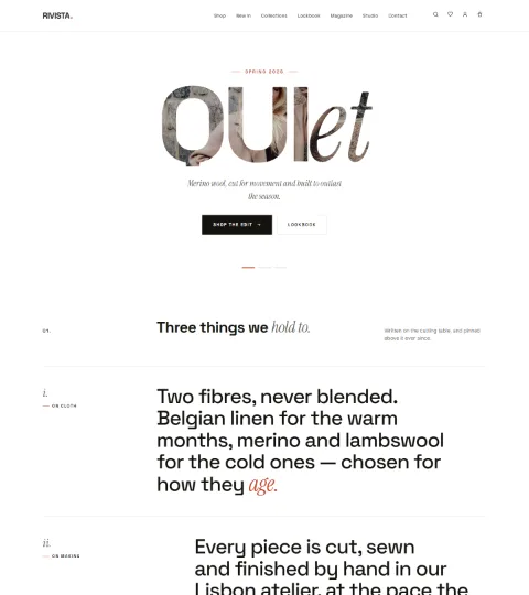 Thumbnail of the Typo demo homepage, type.
